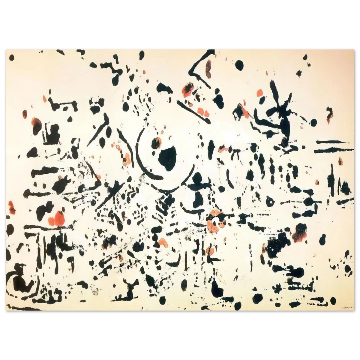 Untitled by Jackson Pollock (1951) – art poster
