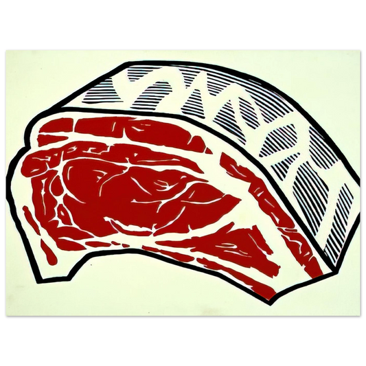 Standing Rib by Roy Lichtenstein (1962) – art poster