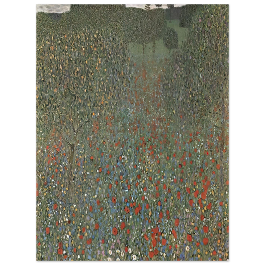 Poppy Field by Gustav Klimt – art poster