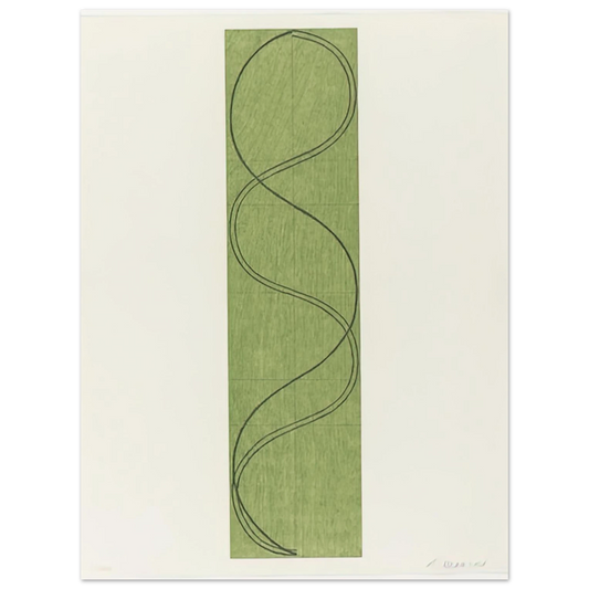 Green Column Figure by Robert Mangold (2003) – art poster, view 2
