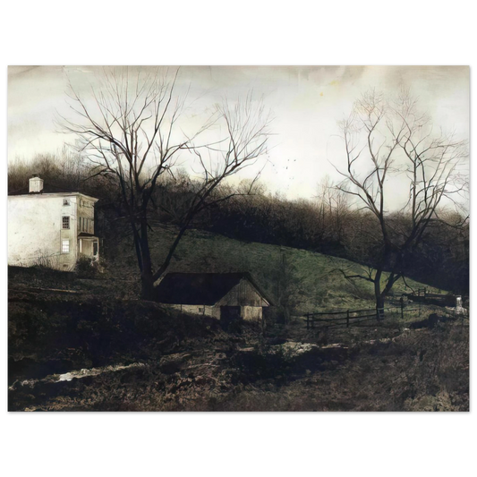 Evening At Kuerners by Andrew Wyeth – art poster