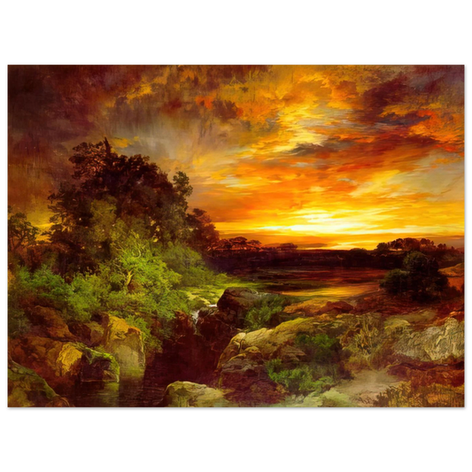 An Arizona Sunset Near The Grand Canyon by Thomas Moran – art poster