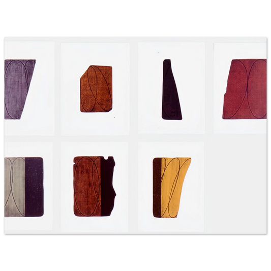 Fragments I VII by Robert Mangold (1998) – art poster