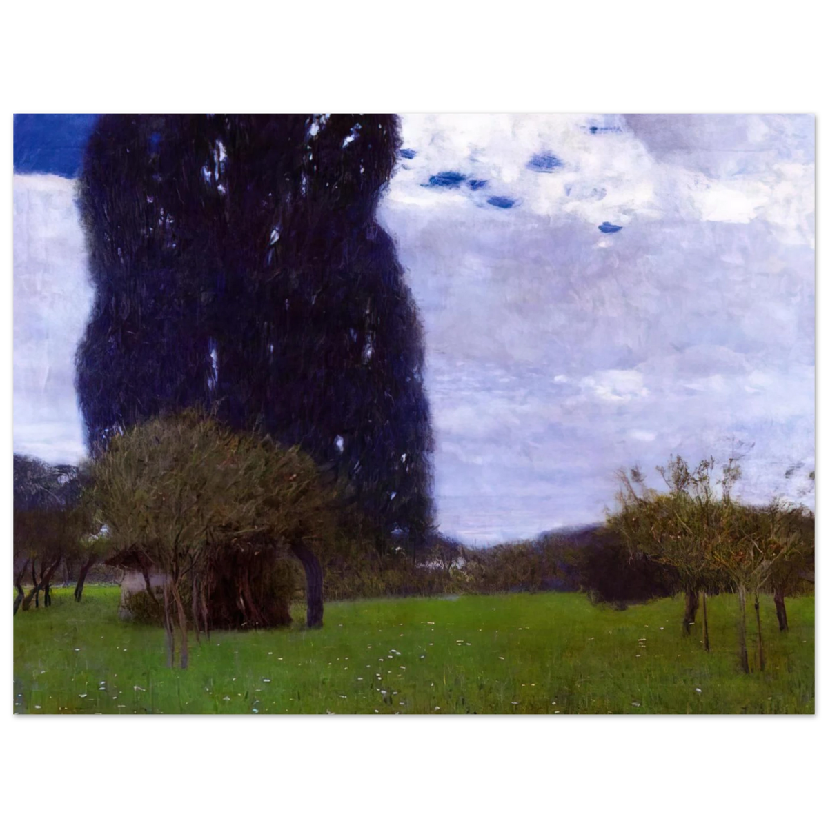 The Tall Poplar Trees II by Gustav Klimt – art poster, view 2