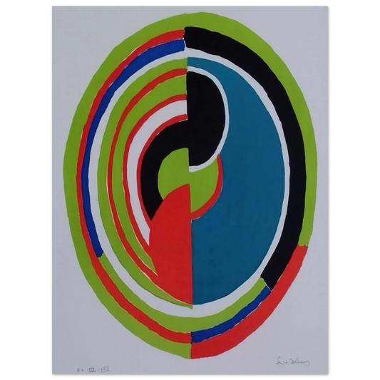 Abstract Swirl by Sonia Delaunay – art poster