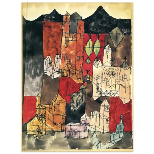 City Of Churches by Paul Klee (1918) – art poster, view 2