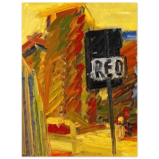 Tower Blocks by Frank Auerbach – art poster