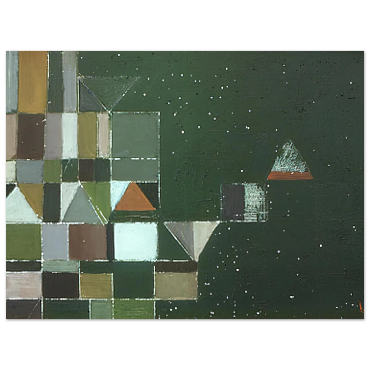 Square Motif Green Lilac by Victor Pasmore (1948) – art poster, view 2