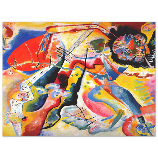 Painting With Red Spot by Wassily Kandinsky (1914) – art poster