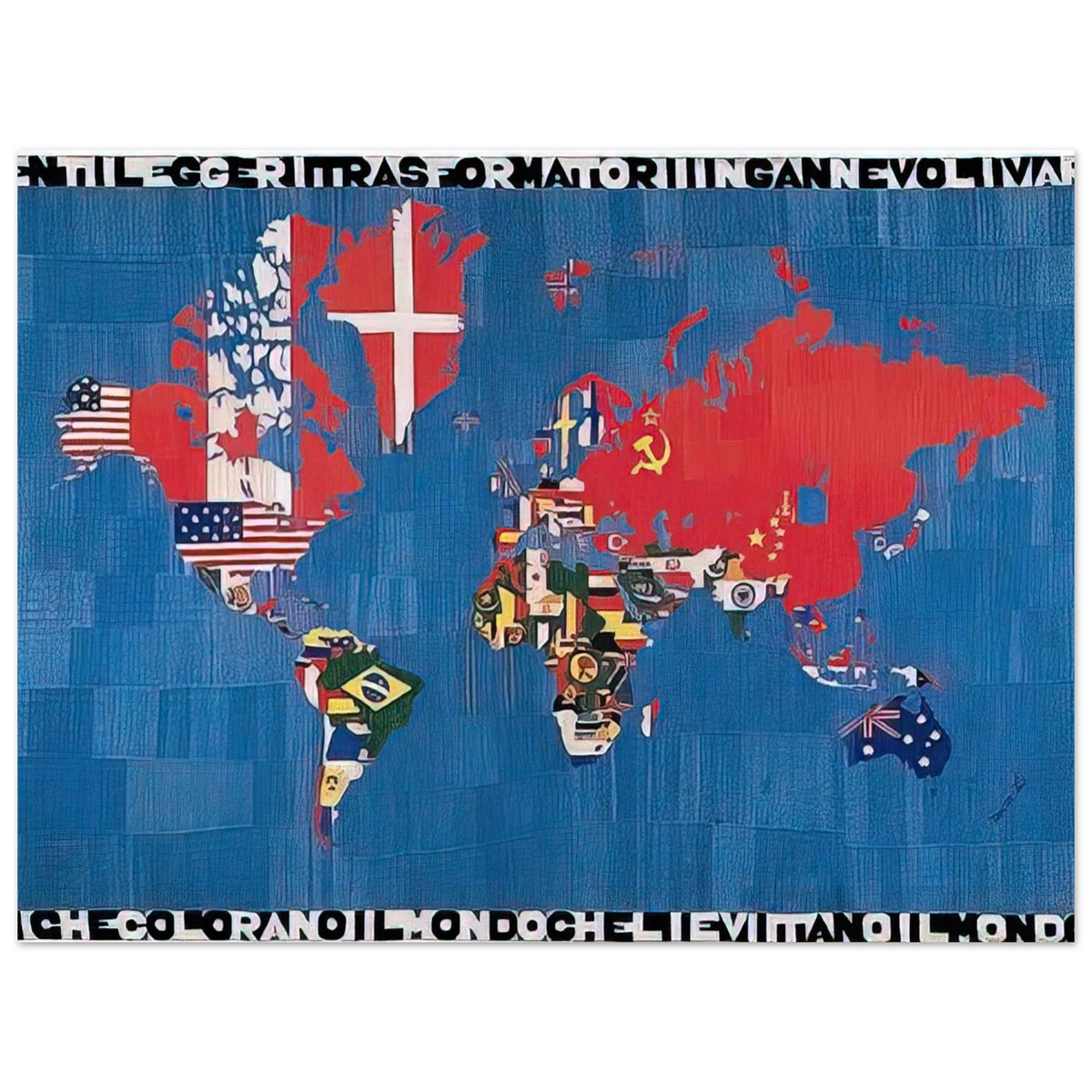 Vorrei Elogiare Il Vento E I Venti Che Colorano by Alighiero Boetti – art poster, view 2