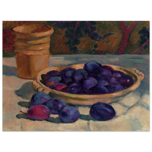 Still Life With Plums by Theo van Rysselberghe (1926) – art poster, view 2