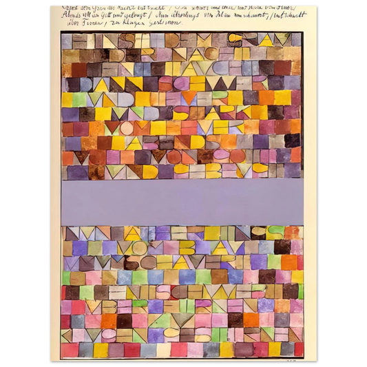 Once Emerged From The Gray Of Night by Paul Klee (1918) – art poster