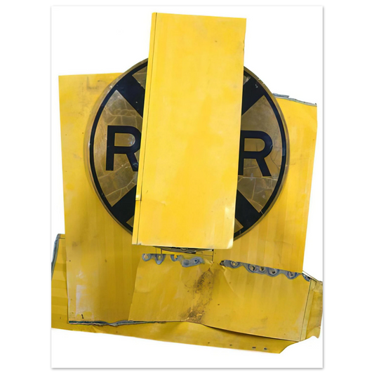 Yellow Visor Glut by Robert Rauschenberg (1989) – art poster, view 2