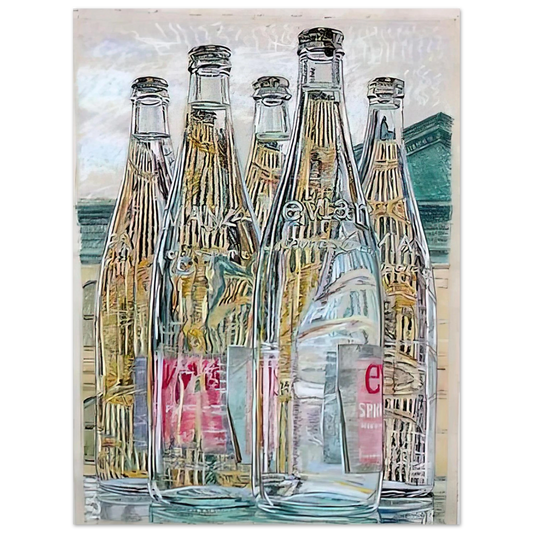 Evian Bottles by Janet Fish (1976) – art poster