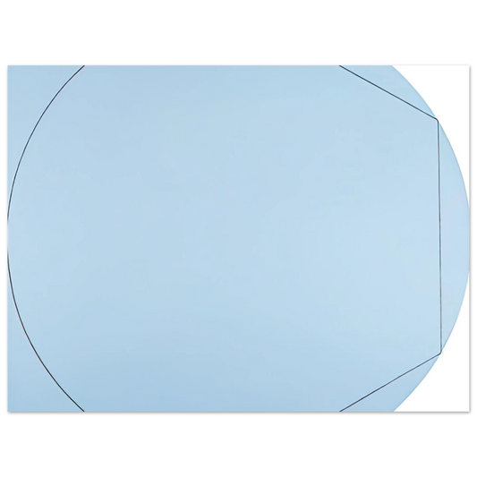 Circle In And Out Of A Polygon 2 by Robert Mangold (1973) – art poster