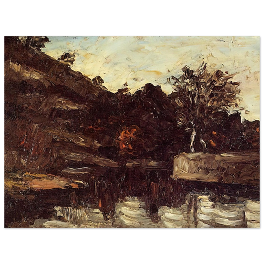 Bend In The River by Paul Cézanne – art poster, view 2