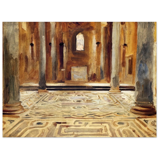 A Mosque, Cairo by John Singer Sargent – art poster, view 2