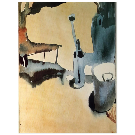 Flower Stand With Watering Can And Bucket by Paul Klee (1910) – art poster