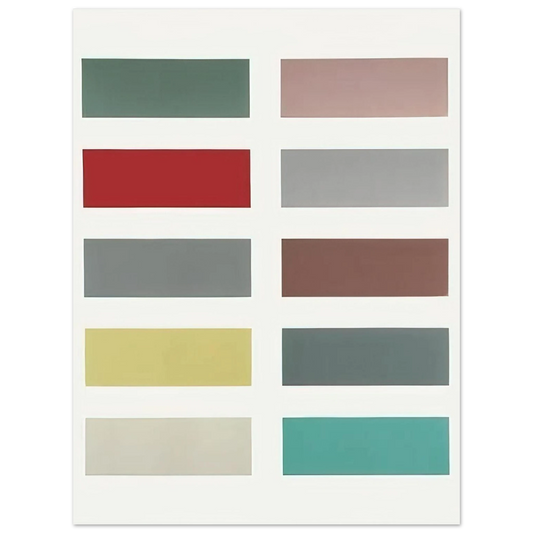 Ten Colours by Gerhard Richter (1966) – art poster