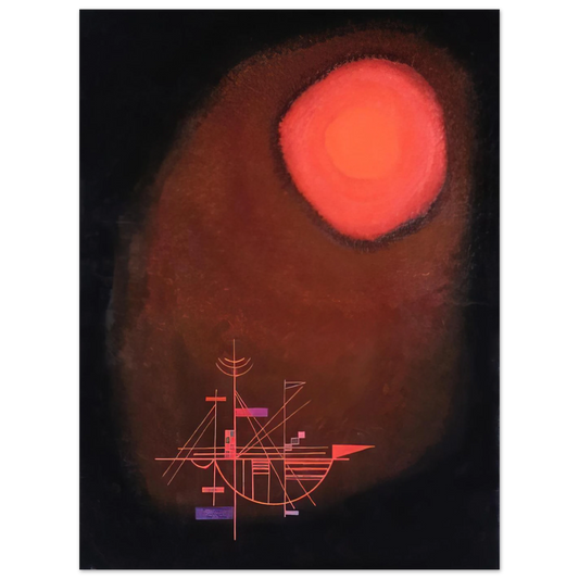 Red Sun And Ship by Wassily Kandinsky – art poster