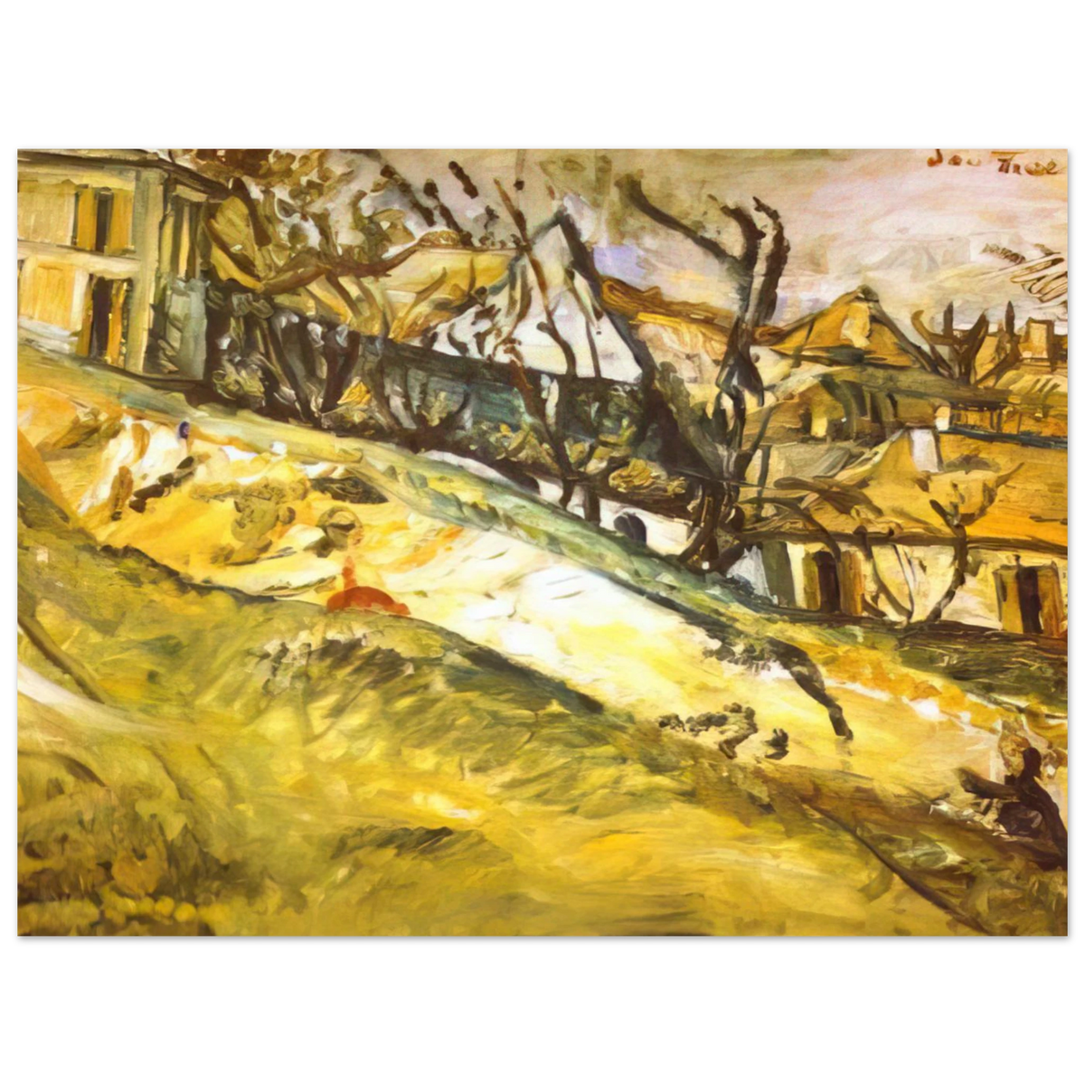 Landscape 1 by Chaim Soutine – art poster, view 2