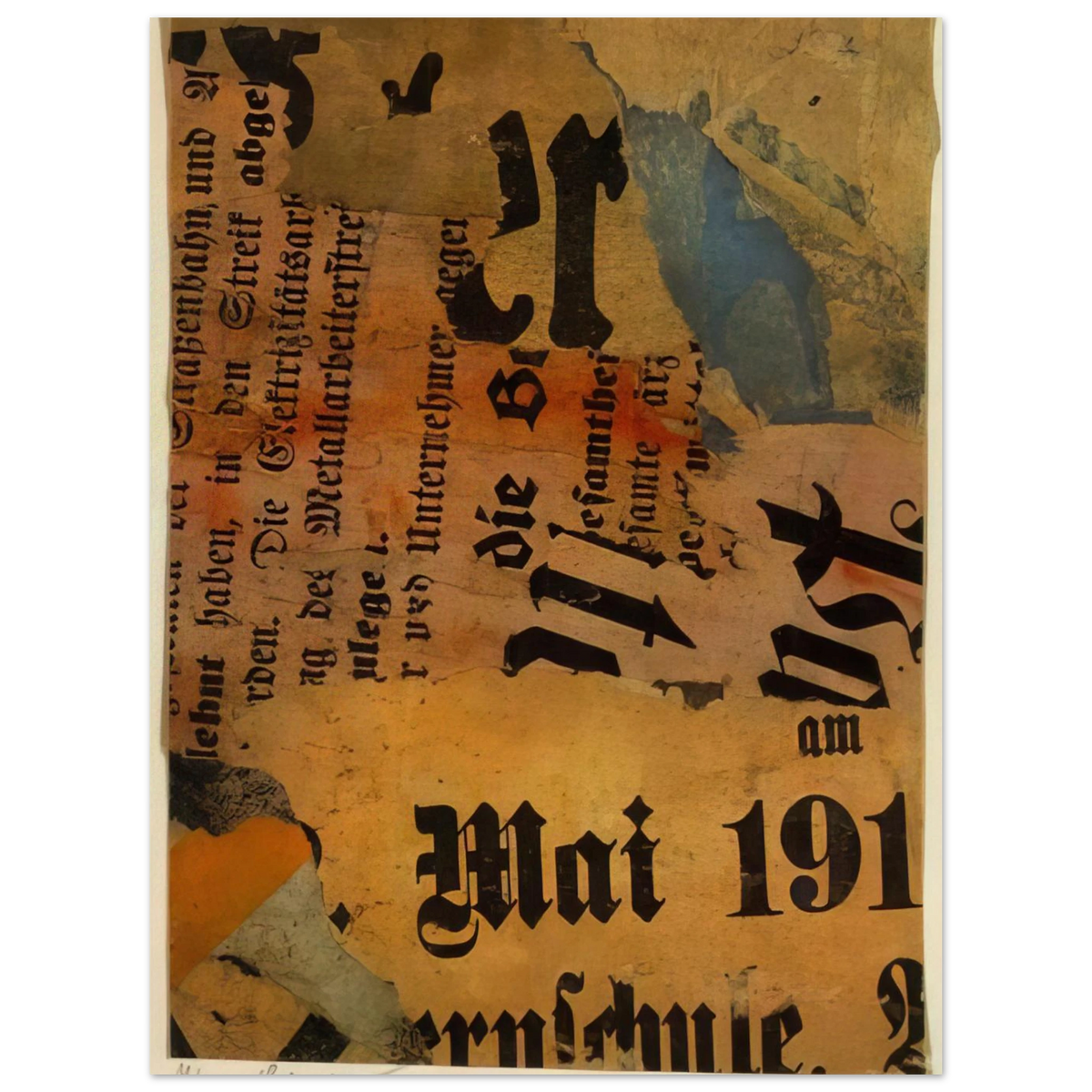 Mai 191 by Kurt Schwitters (1919) – art poster, view 2
