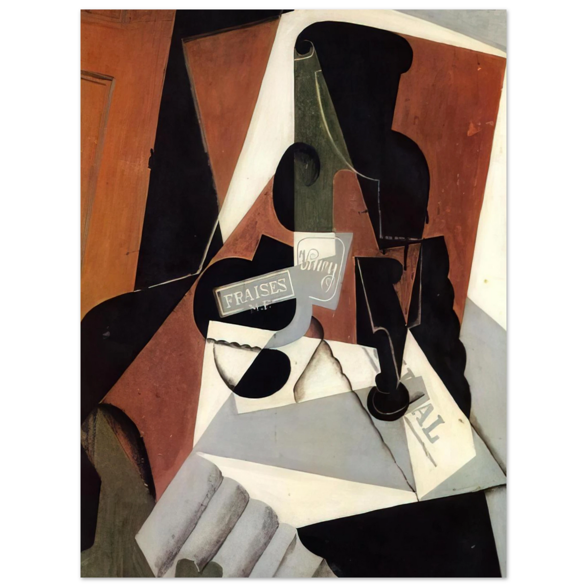 Strawberry Jam by Juan Gris (1917) – art poster, view 2