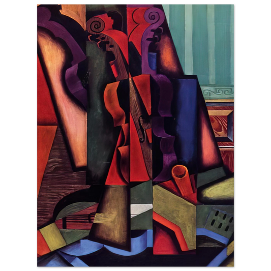 Violin And Guitar by Juan Gris (1913) – art poster, view 2