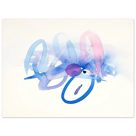 Untitled Purple Pink And Blue by Luis Feito – art poster, view 2