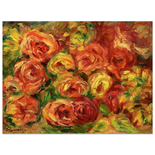 Armful Of Roses by Pierre-Auguste Renoir – art poster