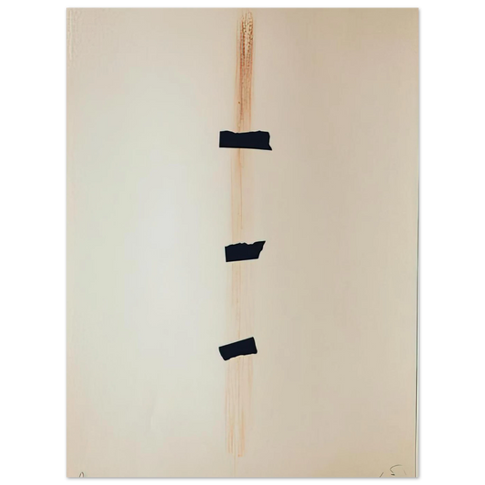 Les Trois Noirs by Antoni Tapies (1976) – art poster, view 2