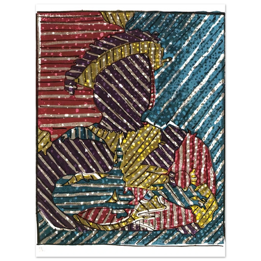 After Holbein by Jasper Johns – art poster, view 2