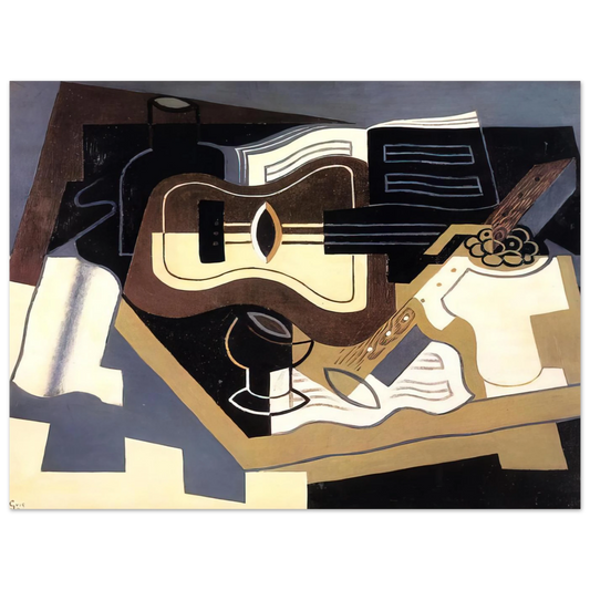 Guitar And Clarinet by Juan Gris (1920) – art poster, view 2