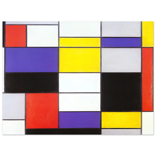 Composition A by Piet Mondrian – art poster