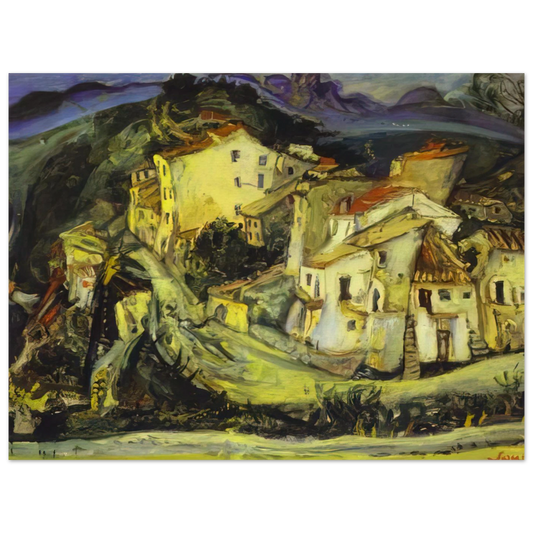 Houses Of Cagnes by Chaim Soutine – art poster