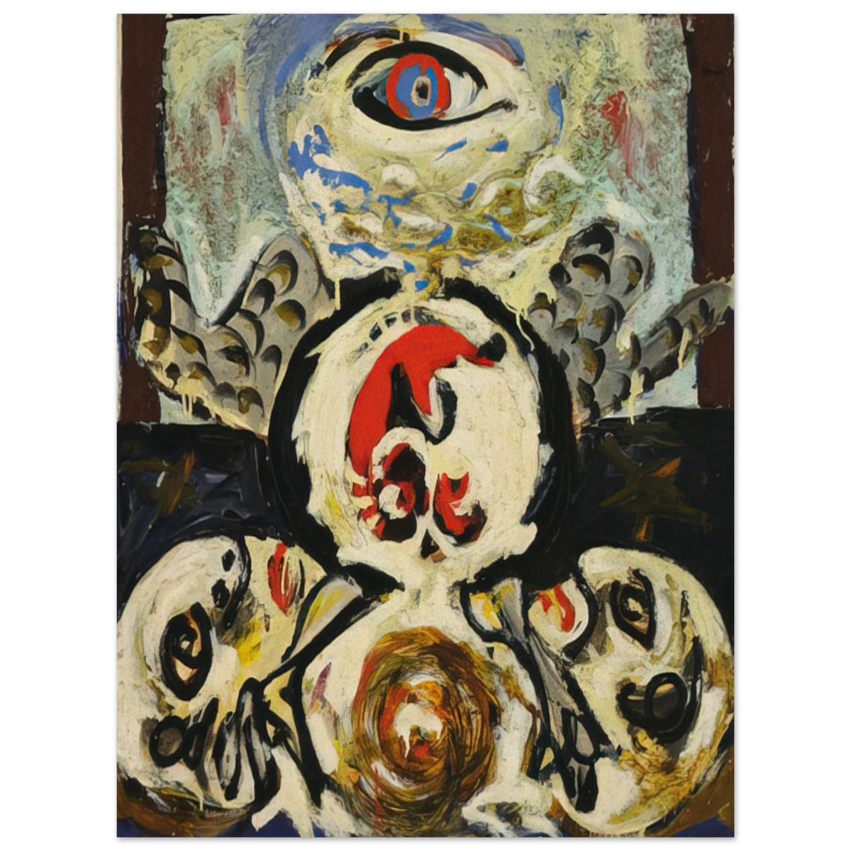 Bird by Jackson Pollock (1941) – art poster, view 2