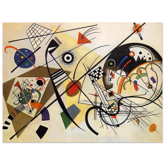Transverse Line by Wassily Kandinsky (1923) – art poster