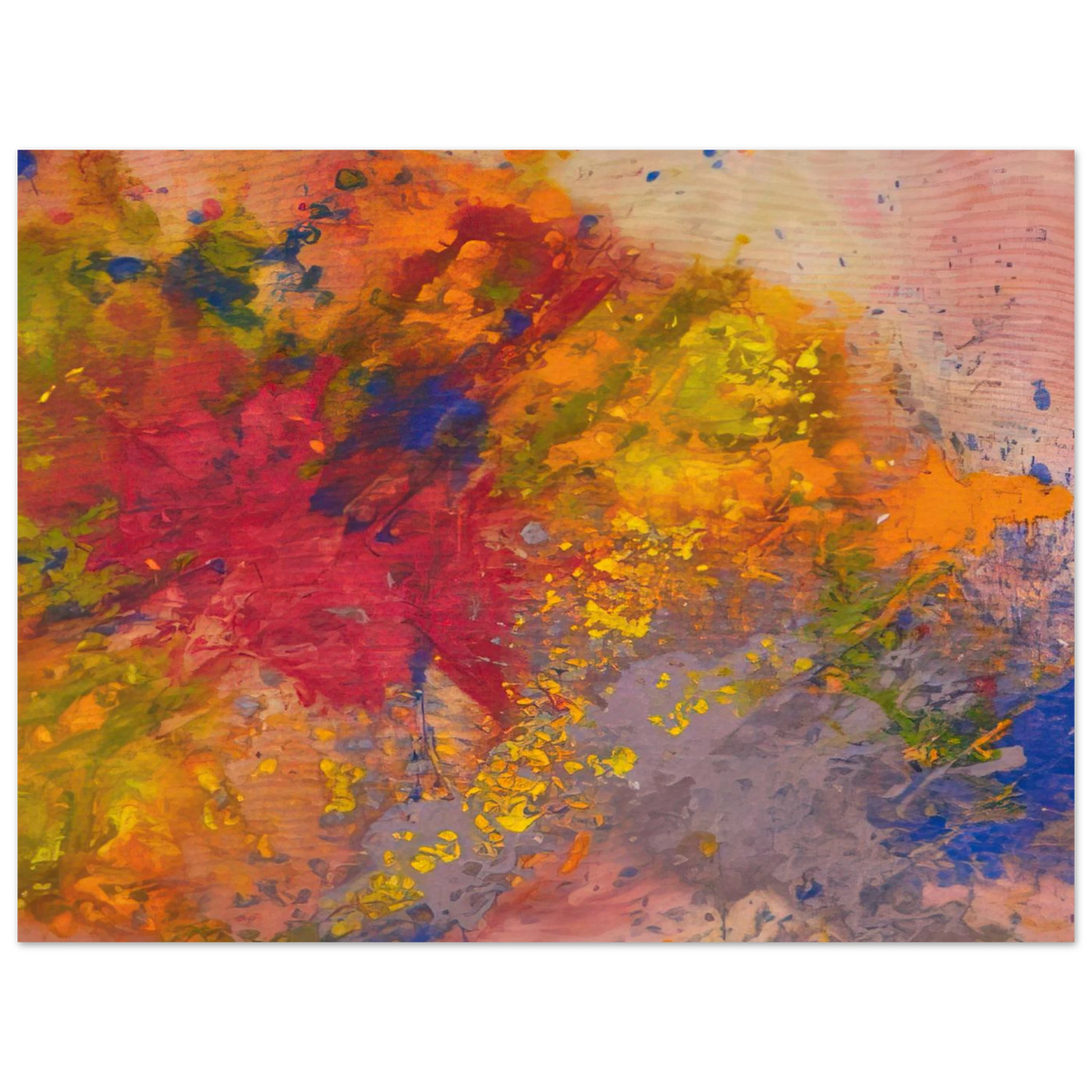 Red Linger by Sam Gilliam – art poster