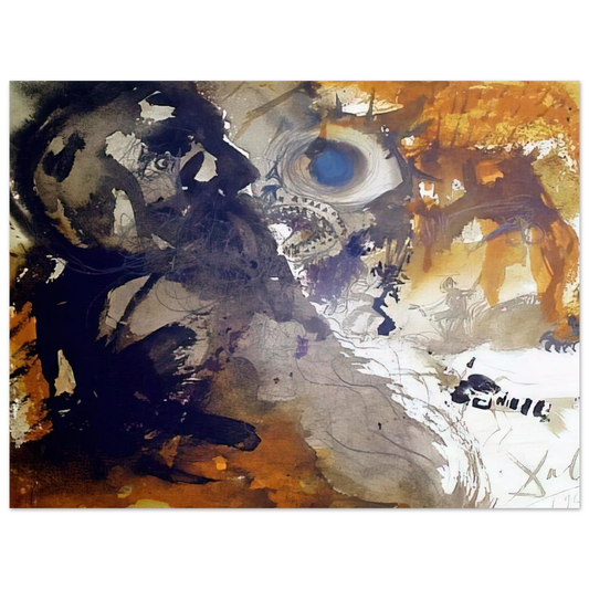 Leviathan Job 40 21 by Salvador Dali (1967) – art poster, view 2