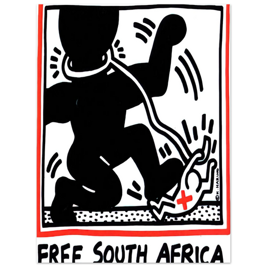 Free South Africa by Keith Haring (1985) – art poster, view 2