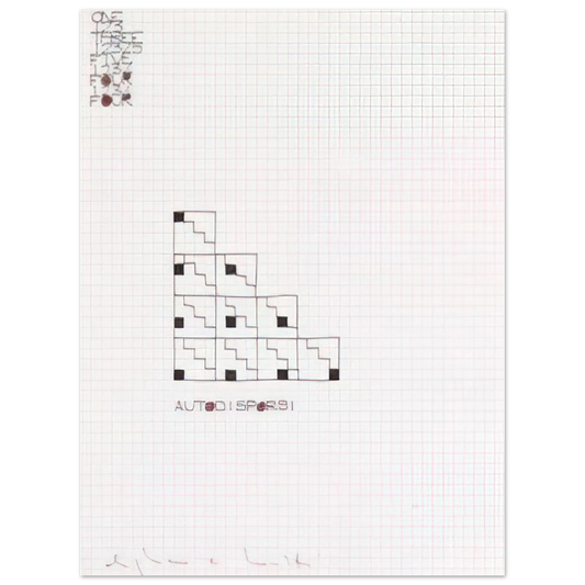 Autodisporsi by Alighiero Boetti (1975) – art poster