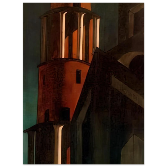 The Tower by Giorgio de Chirico – art poster