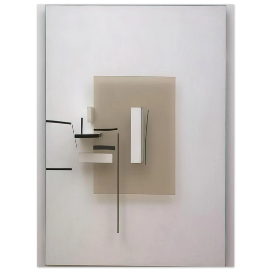 Synthetic Construction White And Black by Victor Pasmore (1966) – art poster, view 2