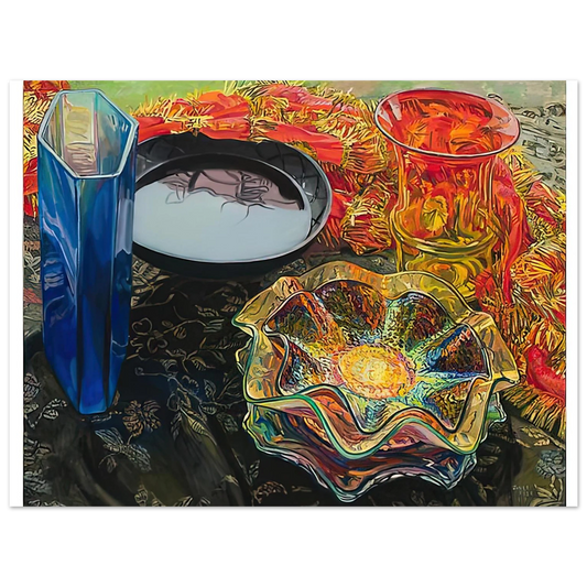 Black Bowl Red Scarf by Janet Fish (2007) – art poster, view 2