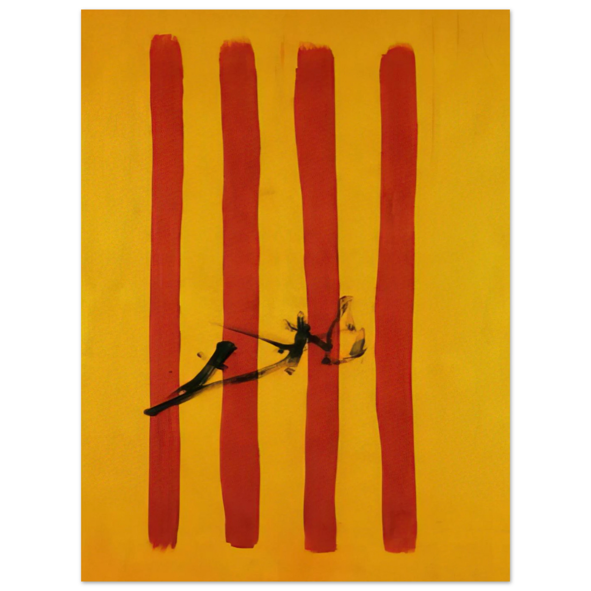 The Dalinian Senyera Catalonian National Flag by Salvador Dali – art poster, view 2