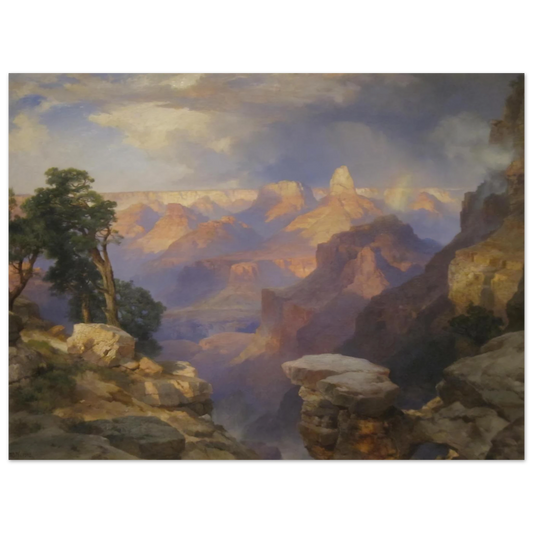 Grand Canyon With Rainbow by Thomas Moran – art poster, view 2