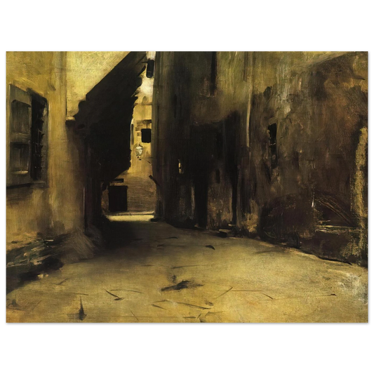 A Street In Venice by John Singer Sargent – art poster