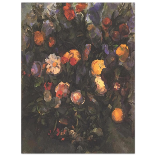 Vase Of Flowers by Paul Cézanne – art poster