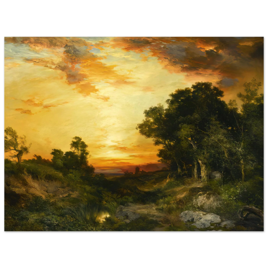 Sunset Amagansett by Thomas Moran – art poster, view 2