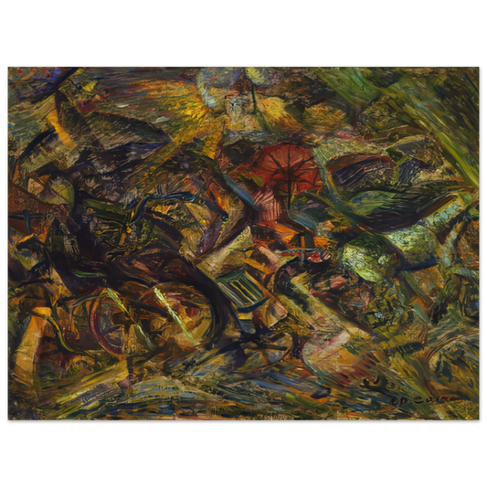 Jolts Of A Cab by Carlo Carra (1911) – art poster